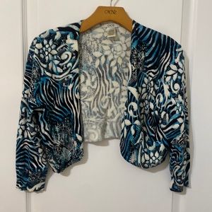 Cache animal print matching jacket (cami sold sep)